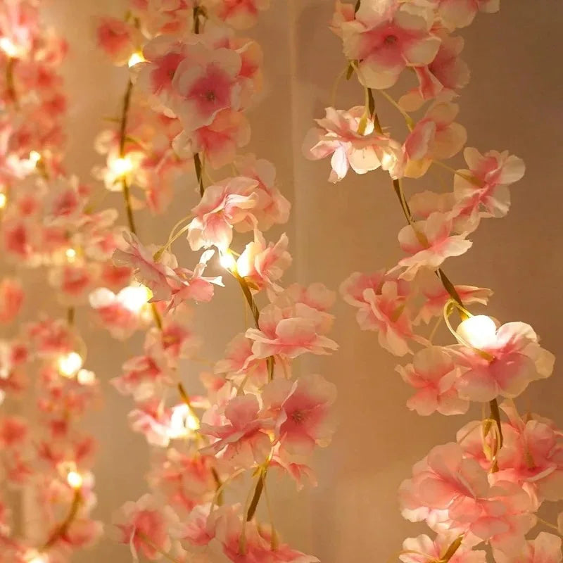 Artificial Silk Sakura Flower Vine – Wedding & Home Decor Artificial Flower Vine Babs