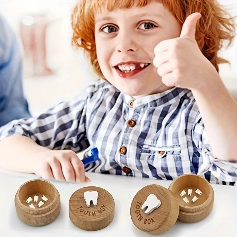 Tooth Fairy Keepsake Box – 3D Carved Wooden Tooth Holder Keepsake Box Babs