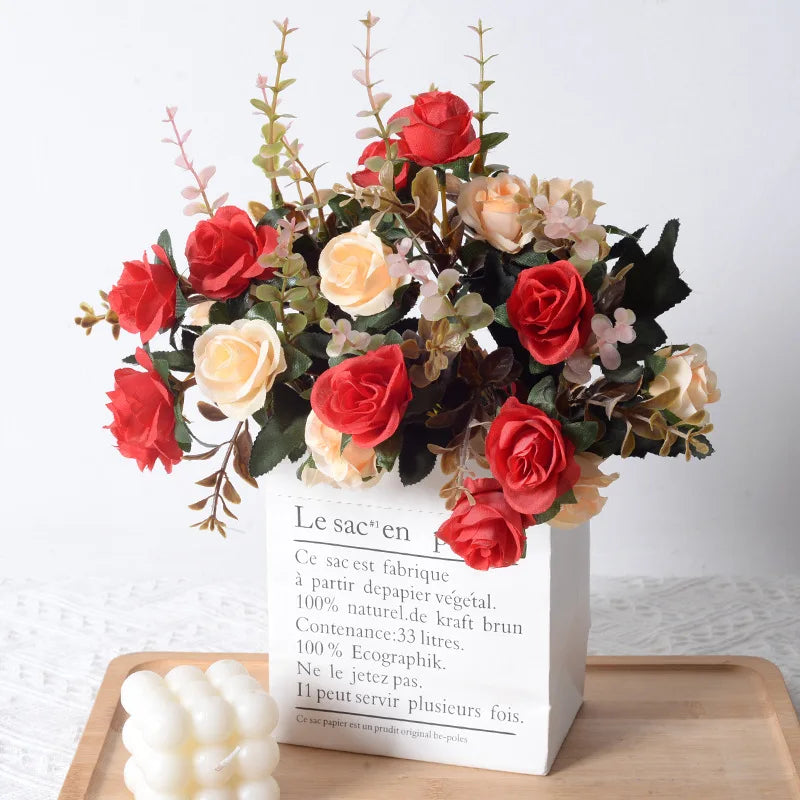 Silk Rose Artificial Flower for Wedding, Home & DIY Décor Artificial Silk Flower Babs