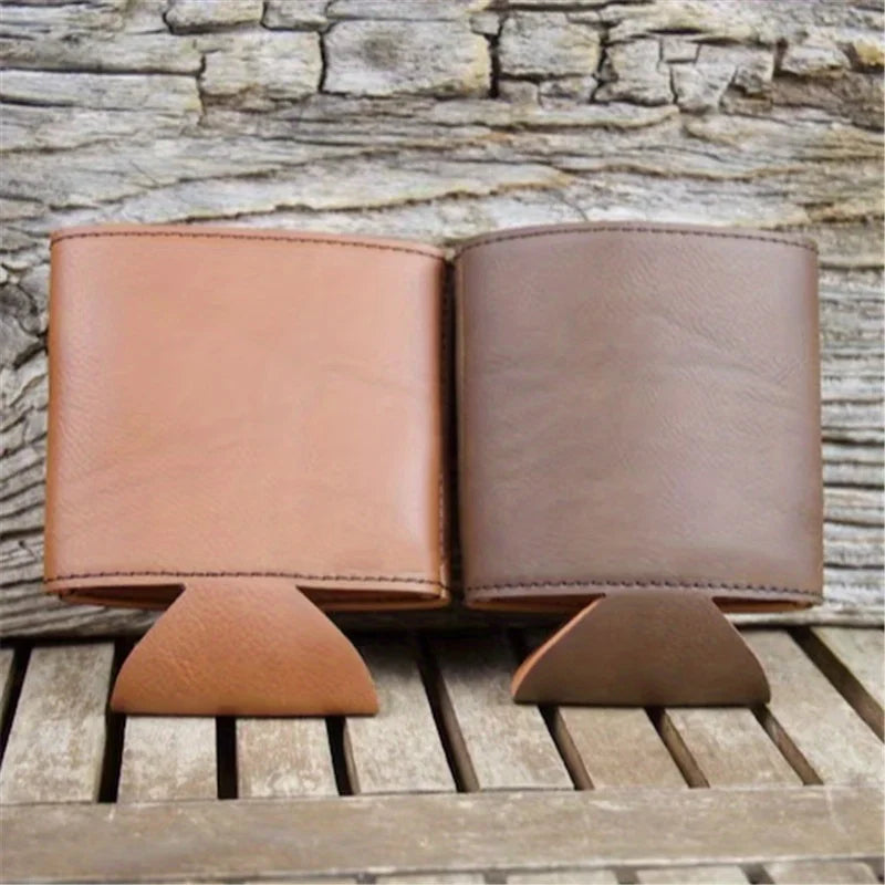 3-Pack Vintage PU Leather Beer Bottle Sleeves | Wedding Gift Leather Bottle Sleeve Babs