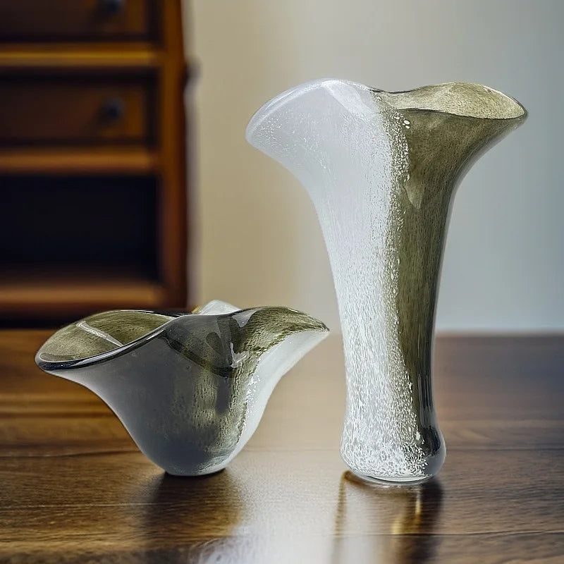 Modern Luxury Glass Vase | Minimalist Home Décor Flower Vase Decorative Glass Vase Babs