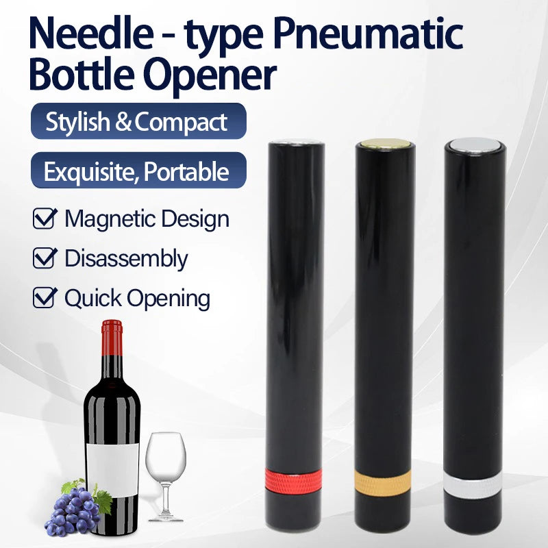 Portable Magnetic Wine Bottle Opener & Pressure Air Corkscrew Wine Bottle Opener Babs