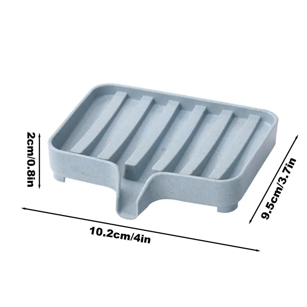 Soap Dish with Drain – Multipurpose Shower Soap Tray Soap Dish Babs Blue