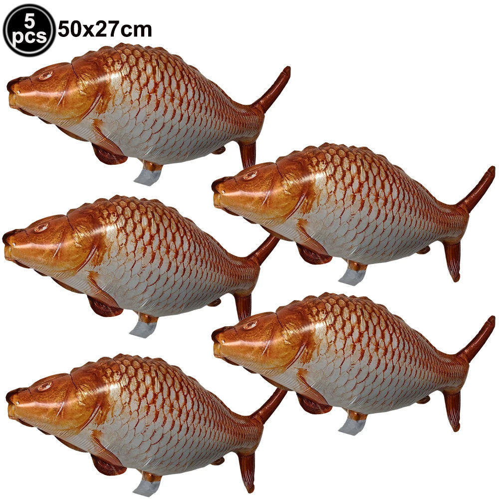 Fish Foil Balloons – Fishing Themed Birthday Party Decor Party Foil Balloons Babs Ruby As pictures show