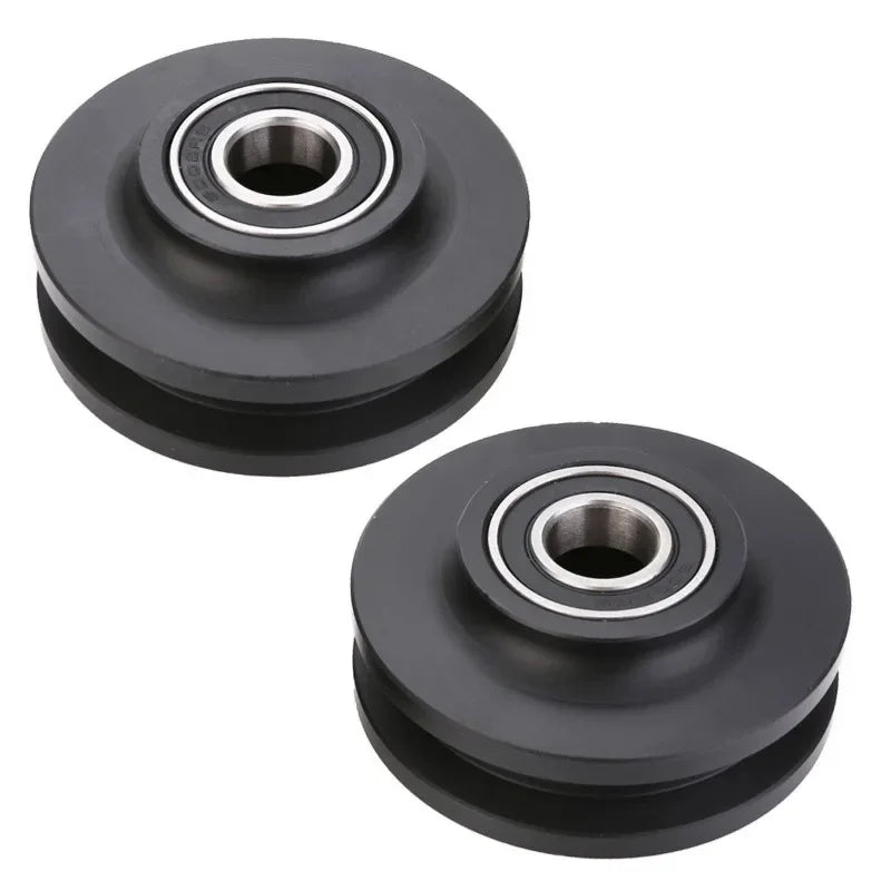2PCS Barn Door Double Bearing Sliding Pulleys | Door Rollers Sliding Door Pulley Babs