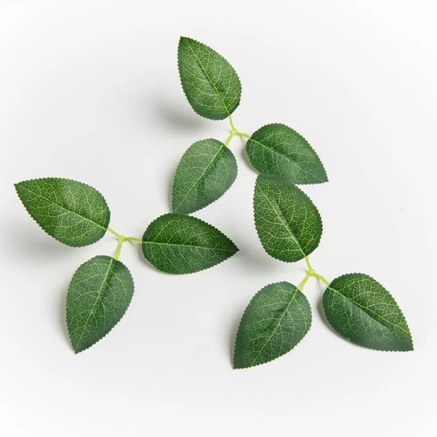 40/80 Pcs Silk Rose Leaves – Artificial Wedding & Home Decor Artificial Silk Leaves Babs