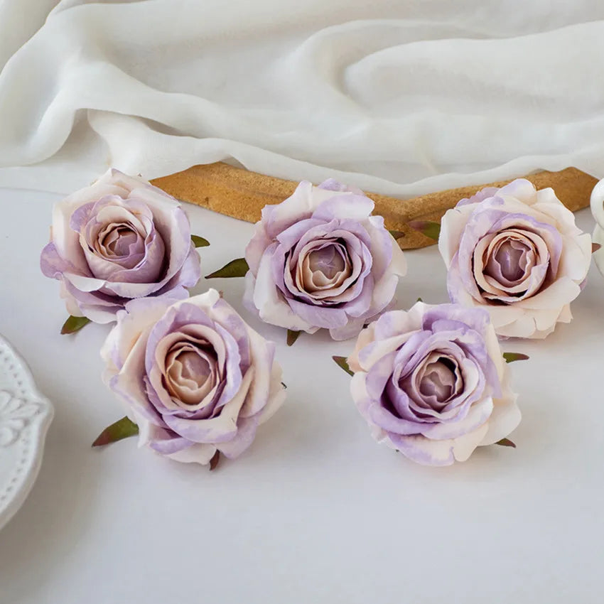Silk Rose Artificial Flowers for Wedding & Home Décor (10/20 Pcs) Artificial Silk Flowers Babs color 6 10 pcs