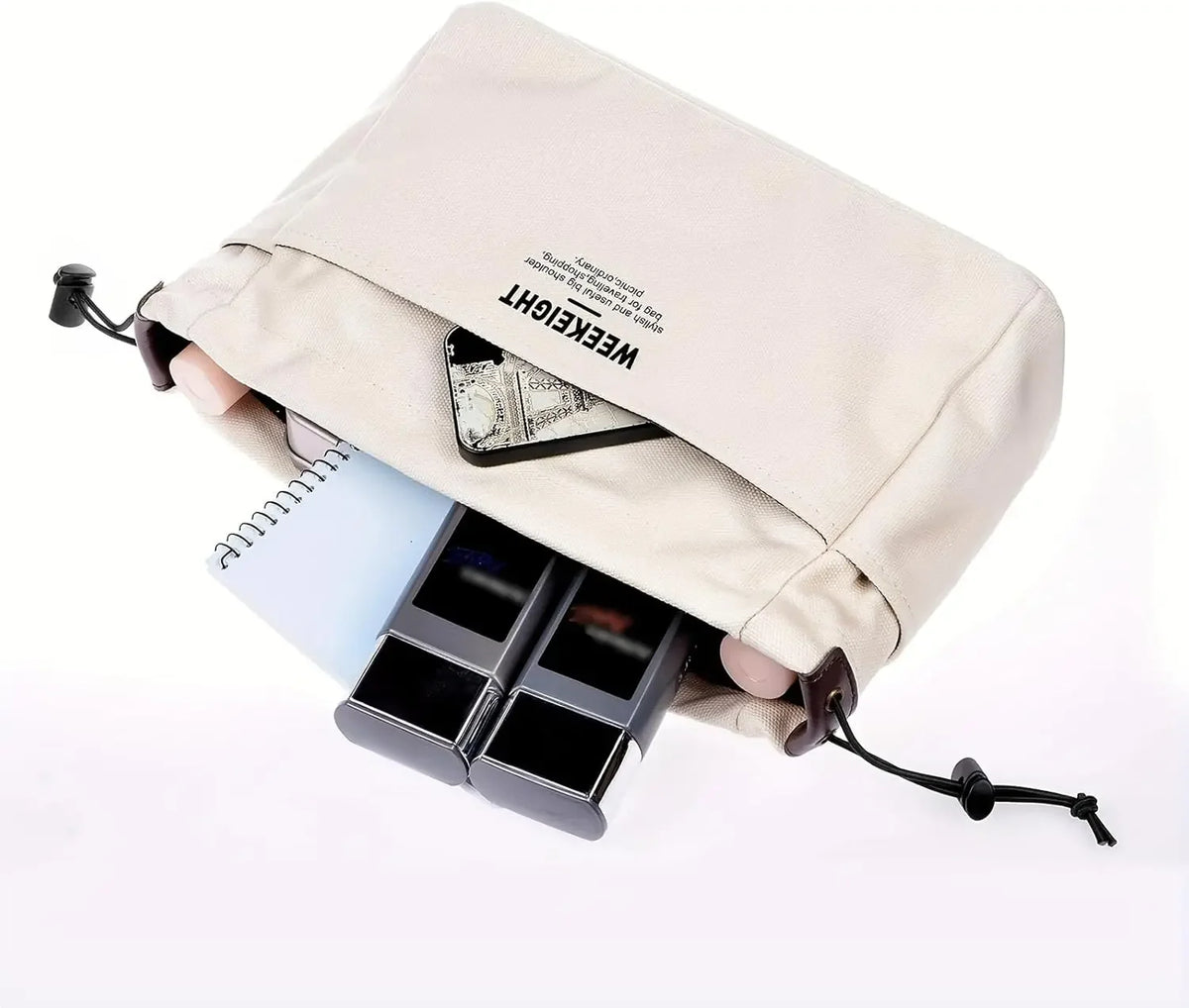 Canvas Cosmetic Bag – Waterproof Multi-Compartment Travel Organizer Cosmetic Travel Bag Babs