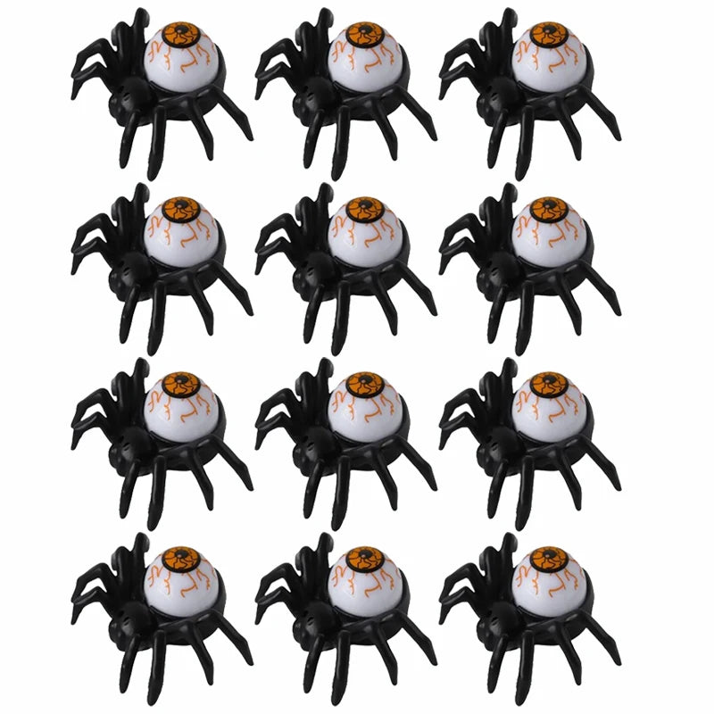 Halloween Spider Eyeball Candle Ambient Light Party Decor 1-12PCS Halloween Candle Decor Babs Orange-12PCS As shown