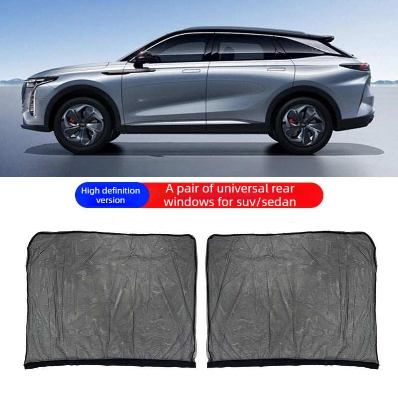 Car Window Mesh Sunshade & Mosquito Net – 2/4pcs Universal Car Window Sun Shade Babs A-rear 2pcs