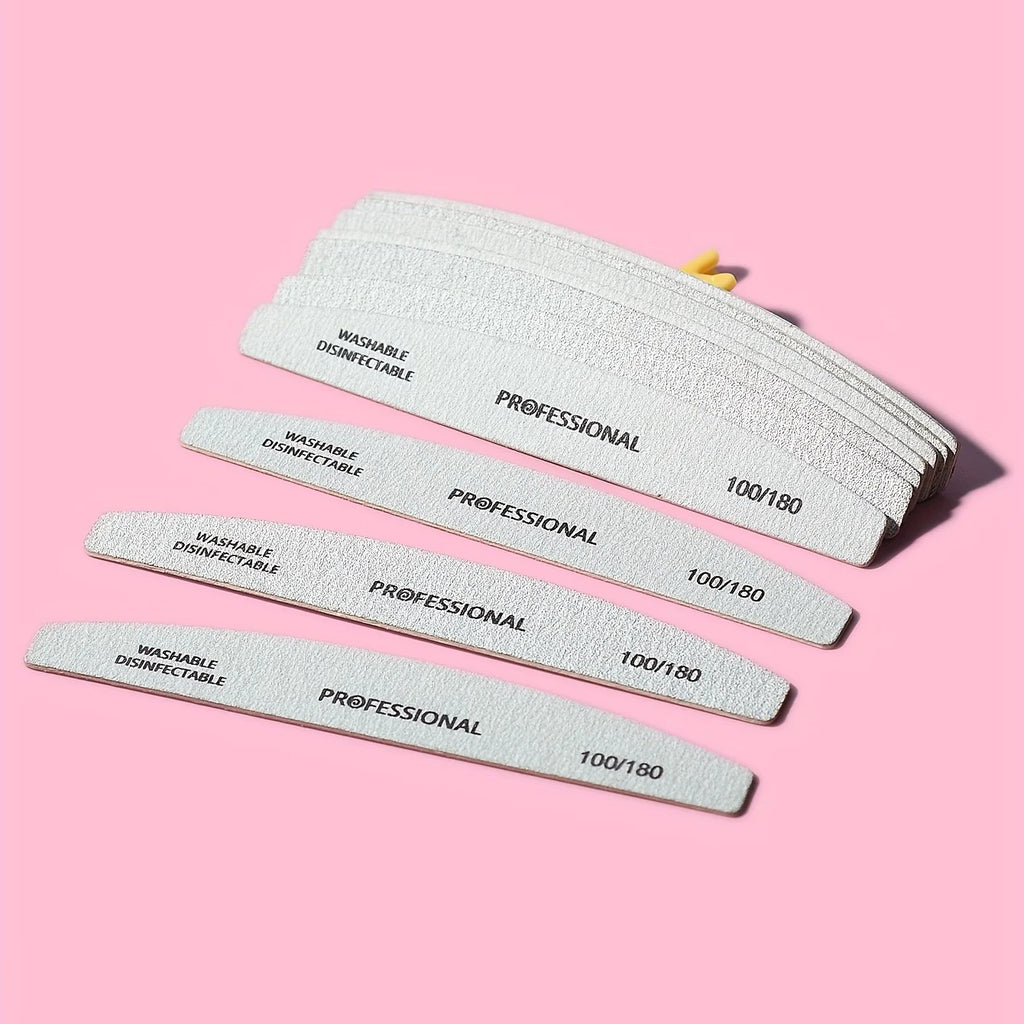 Professional Wooden Nail Files & Buffer Blocks – 10/25 Pack Nail Files & Buffers Babs