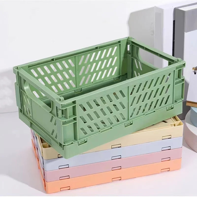 Foldable Storage Basket – Multi-Use Collapsible PP Plastic Crate Foldable Storage Basket Babs