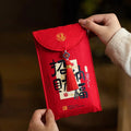 Traditional Brocade Red Envelope – Embroidered New Year Blessing Bag Brocade Red Envelope Babs style 1