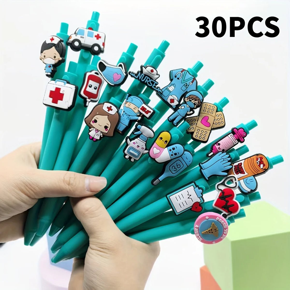 Nurse Doctor Gel Pens Set – Nurses Day Gift Pens 5/20/30 Pcs Novelty Gel Pen Set Babs random 30PCS