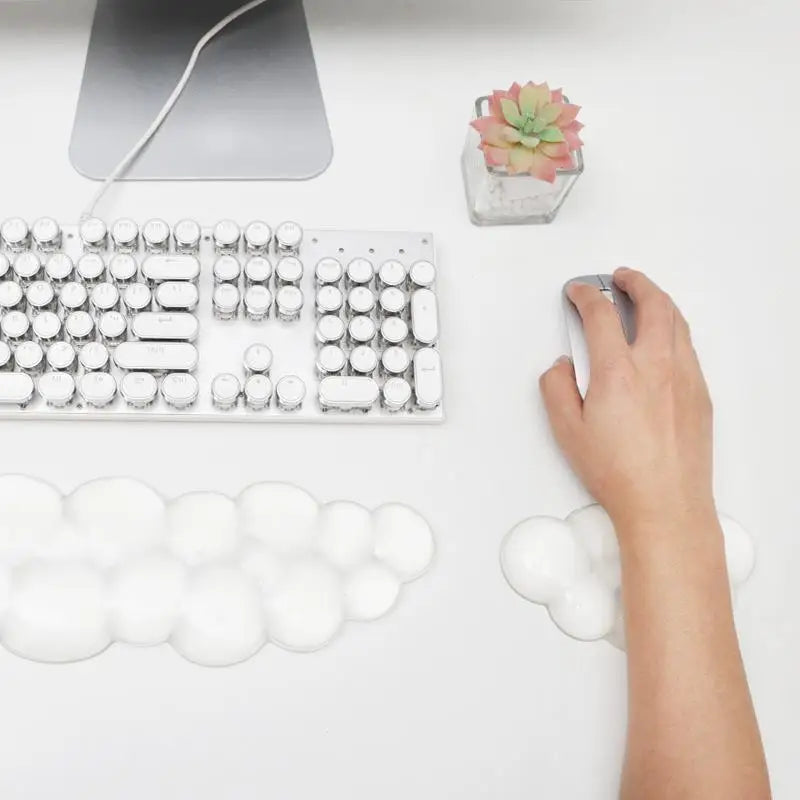 Cloud Silicone Wrist Rest for Keyboard & Mouse – Ergonomic Silicone Wrist Rest Babs