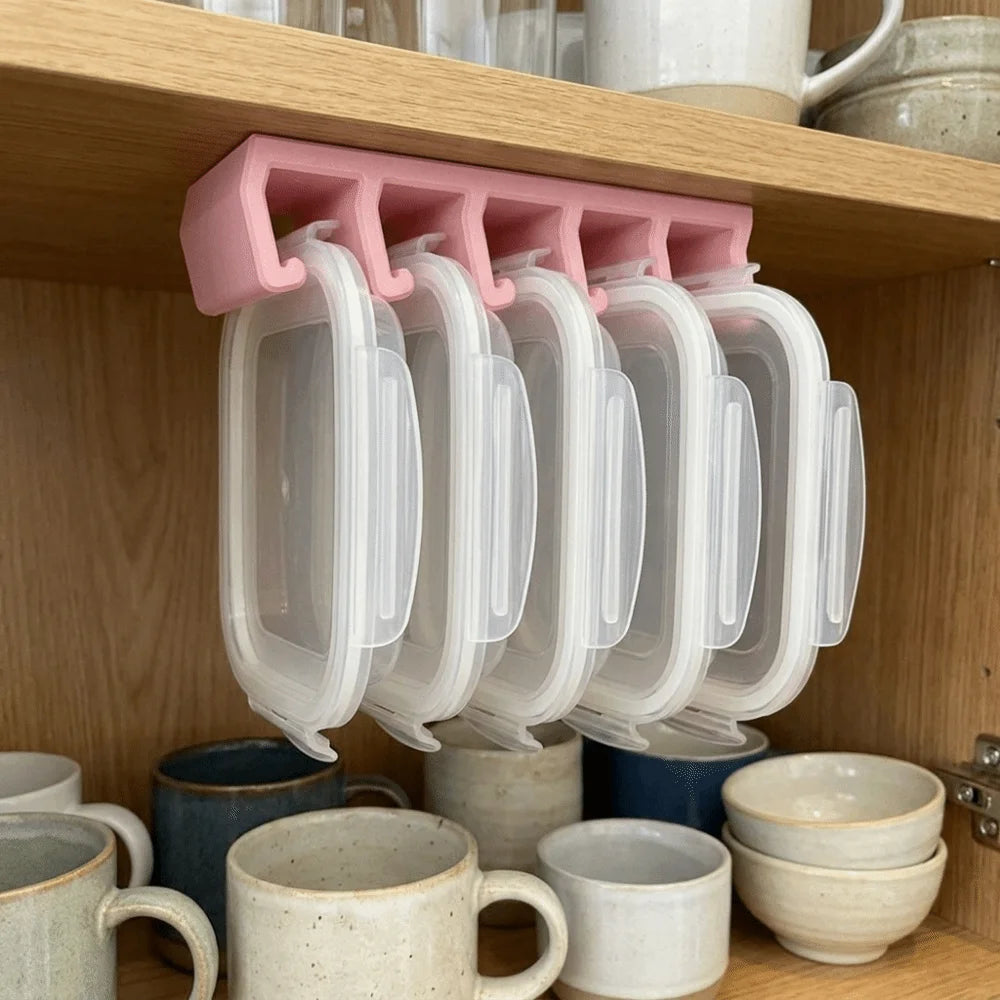 Wall-Mounted Lid Storage Rack – 5-Slot Mold-Resistant Organizer Lid Storage Rack Babs