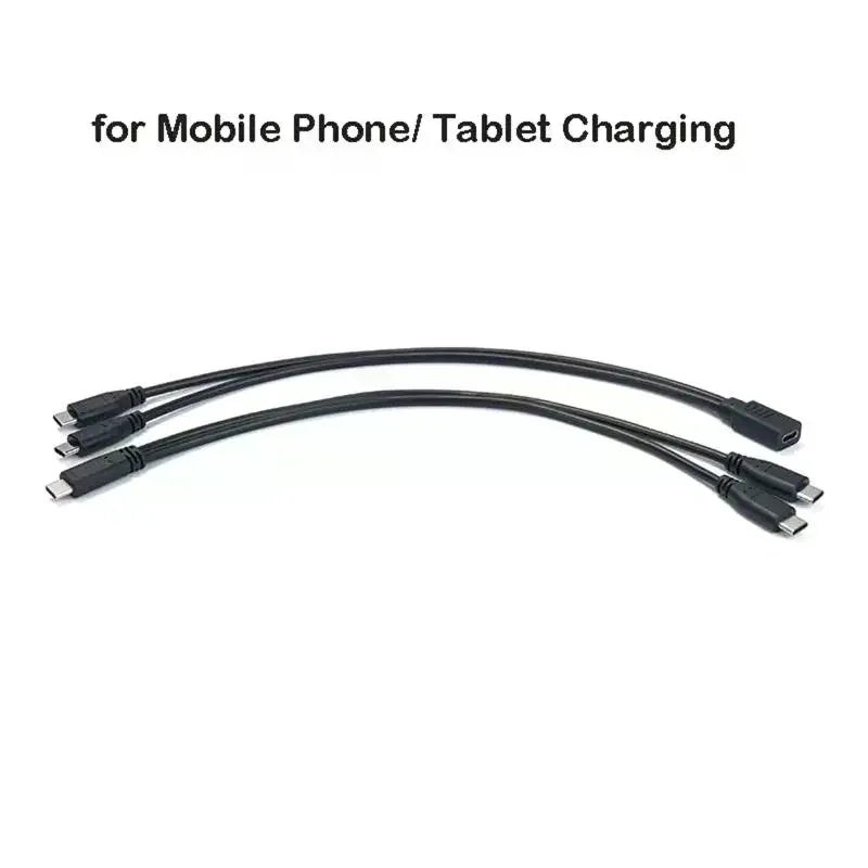 USB-C Splitter Cable 1 to 2 | 15W 3A Charging & Data USB-C Splitter Cable Babs