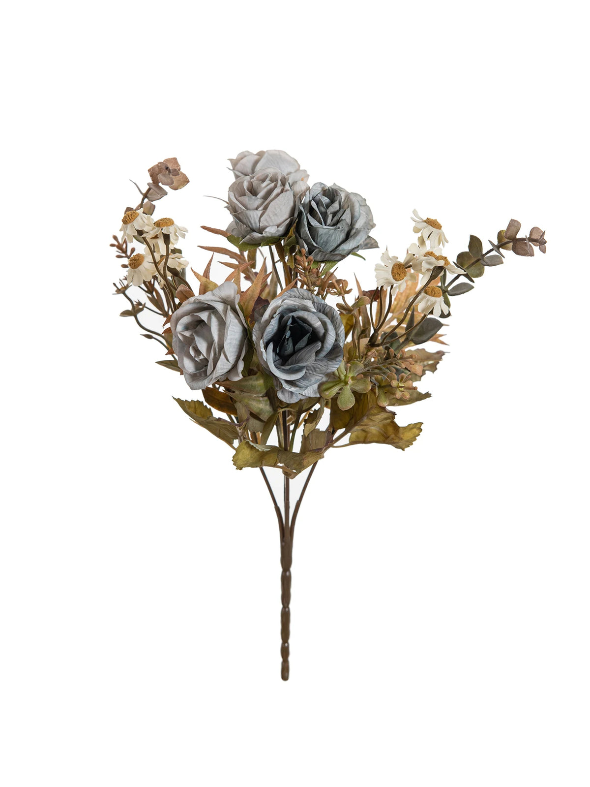 Silk Rose Artificial Flowers for Wedding, Home & Party Décor Artificial Silk Flowers Babs Blue 1 PC