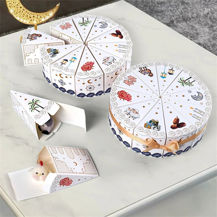 Triangle Cake-Shaped Gift Box | Blind Box Birthday Packaging Gift Box Packaging Babs