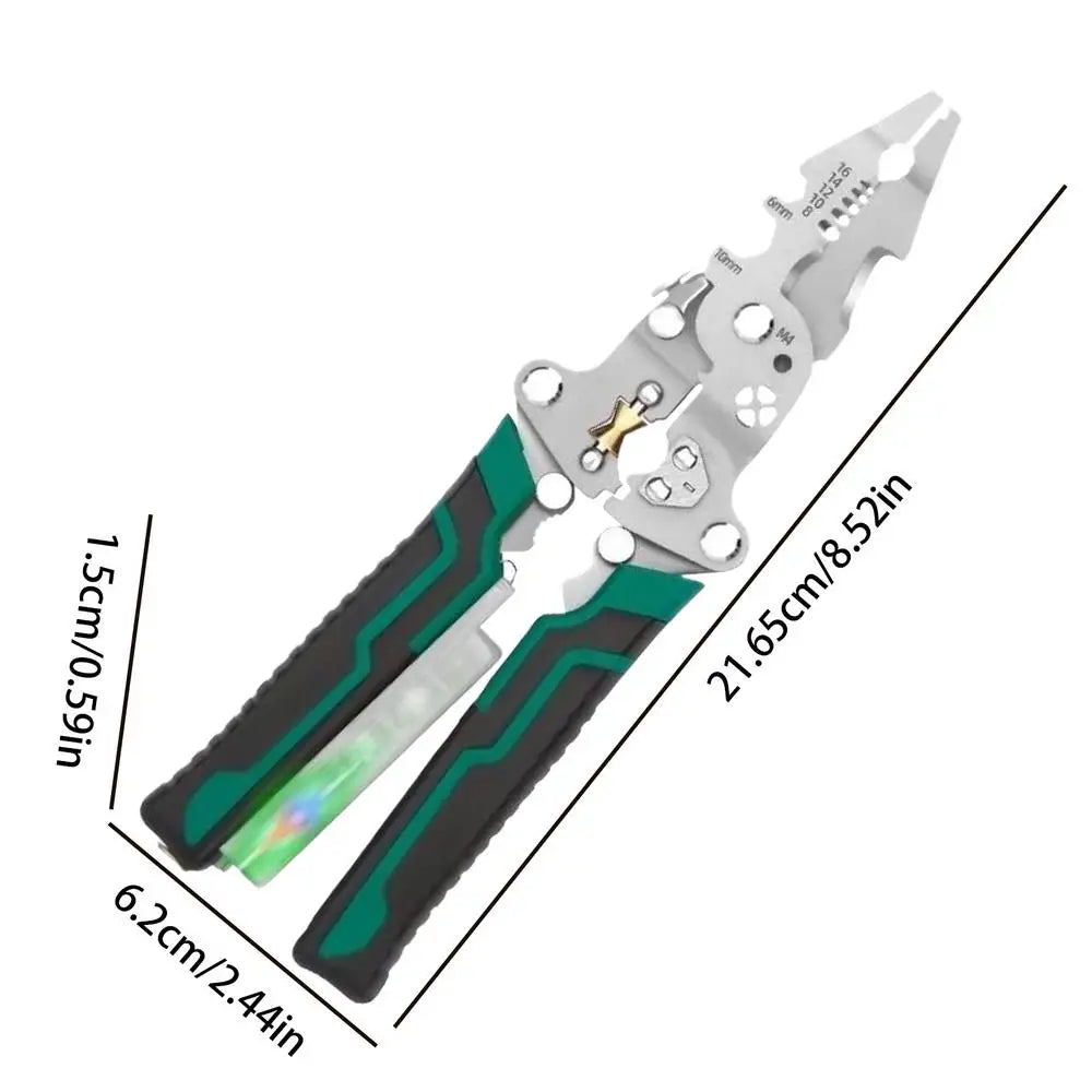 8-in-1 Wire Stripping Pliers – Multifunction Electrician Tool Wire Stripping Pliers Babs 1pcs