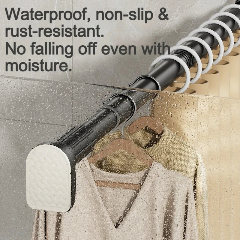 No-Drill Adjustable Tension Curtain Rod | 80–275cm Extendable Tension Curtain Rod Babs