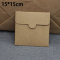 Thickened Square Kraft Paper Bags – Eco Envelopes 10pk Kraft Paper Bags Babs 15x15cm Kraft