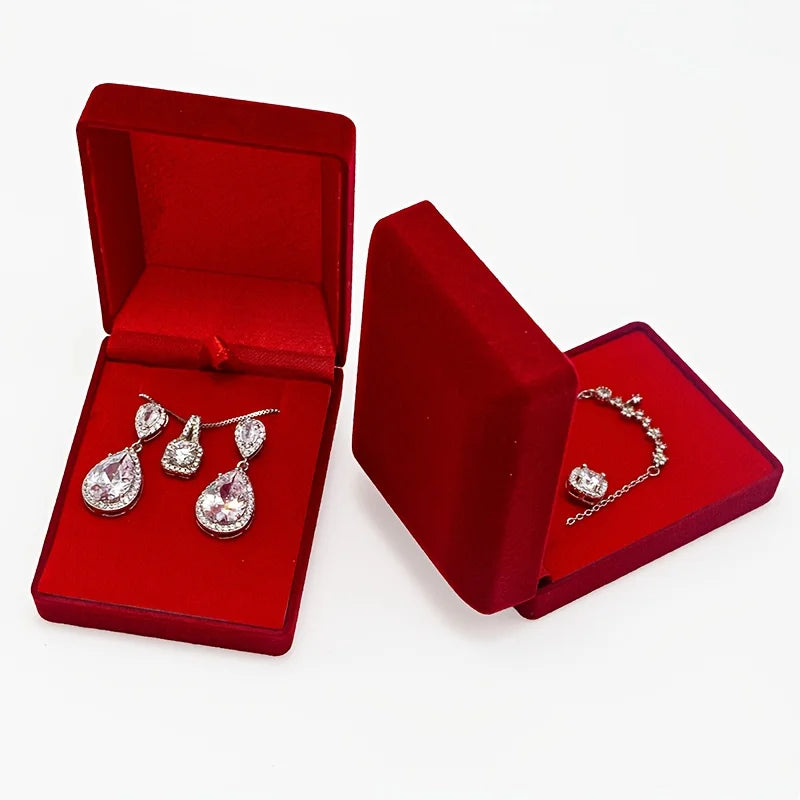 Velvet Necklace Pendant Gift Box – Jewelry Display Case Jewelry Gift Box Babs