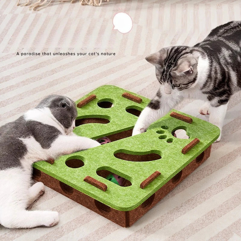 Sisal Cat Scratching Post & Interactive Kitten Toy Cat Scratching Post Babs