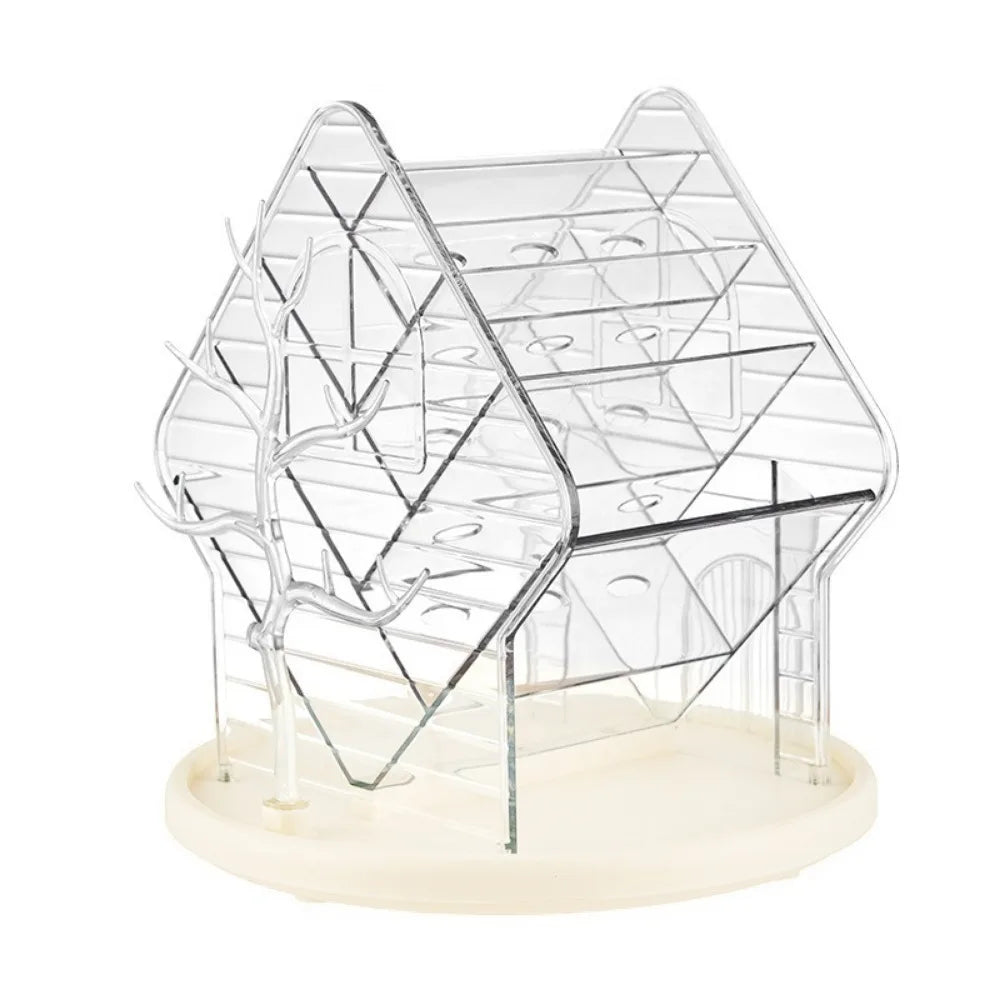360° Rotating Makeup Organizer – Large Capacity Cosmetic Storage Makeup Organizer Babs Transparent