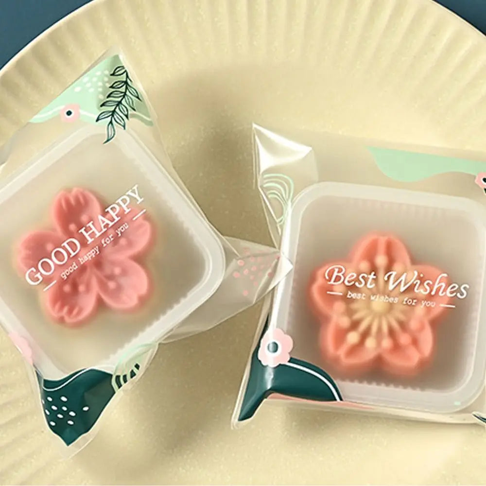 100pcs Frosted Mooncake Cookie Packaging Bags – Food Grade Food Packaging Bags Babs