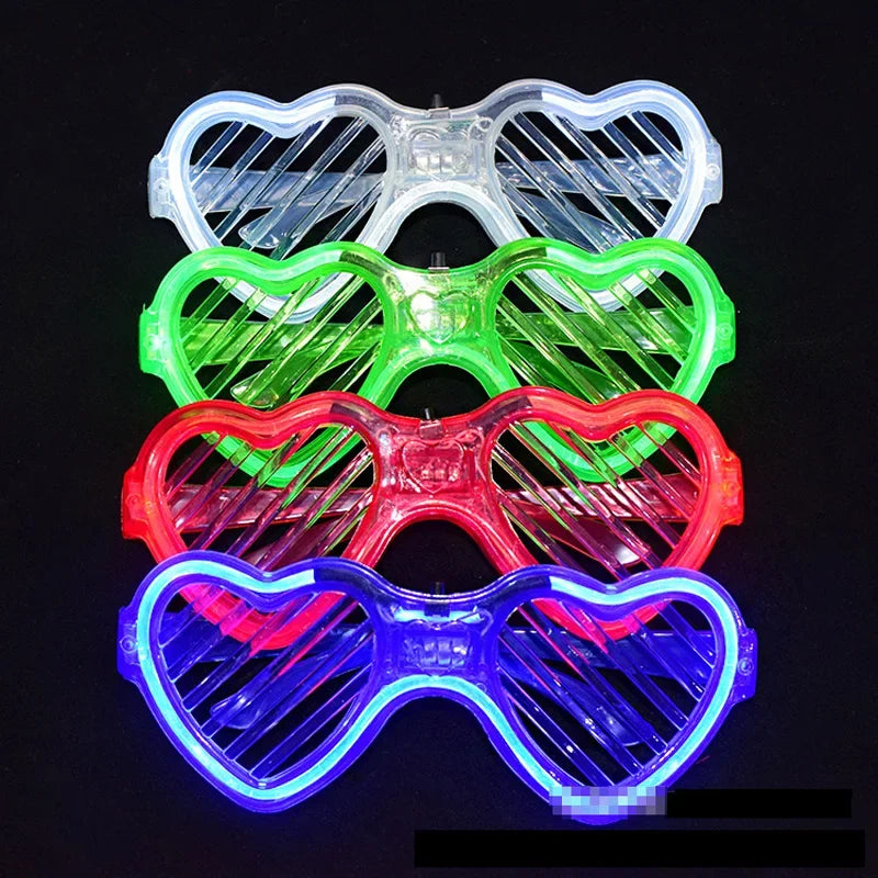 LED Flashing Light-Up Glasses – Glow Party & Concert Fun LED Party Glasses Babs