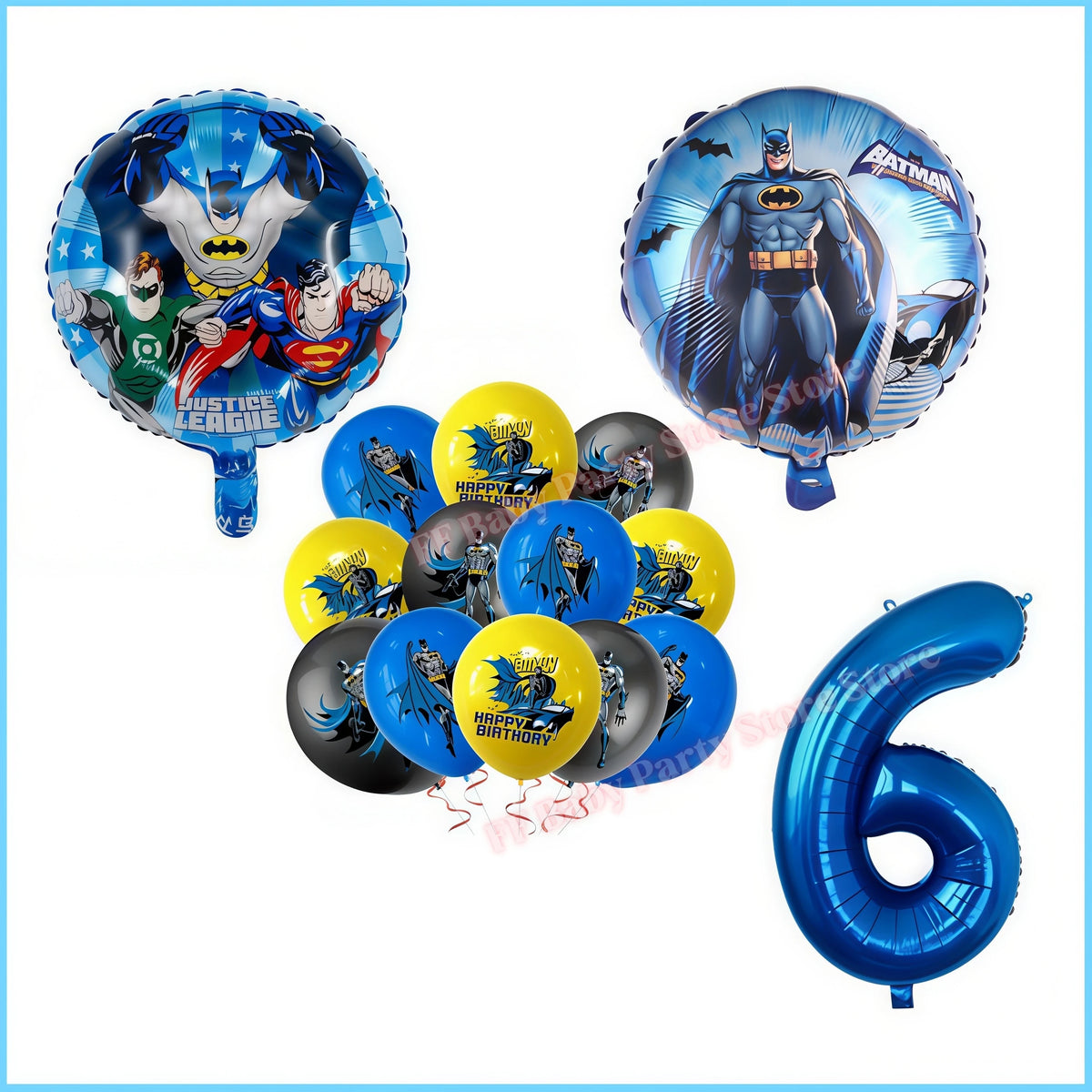 Bat Superhero Birthday Party Kit – Tableware, Balloons & Decor