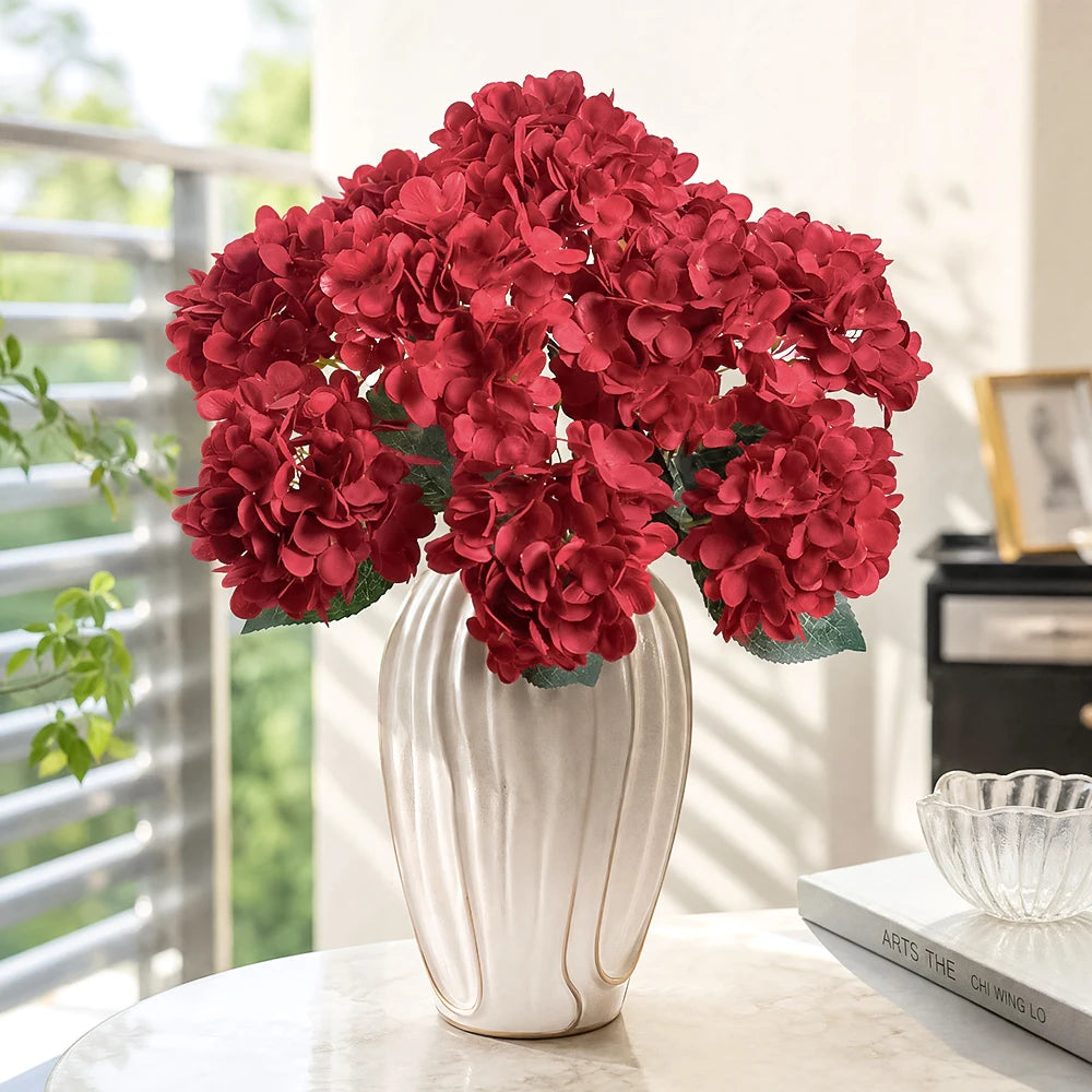 46cm Artificial Silk Hydrangea Flower – Wedding & Home Decor Artificial Silk Flower Babs