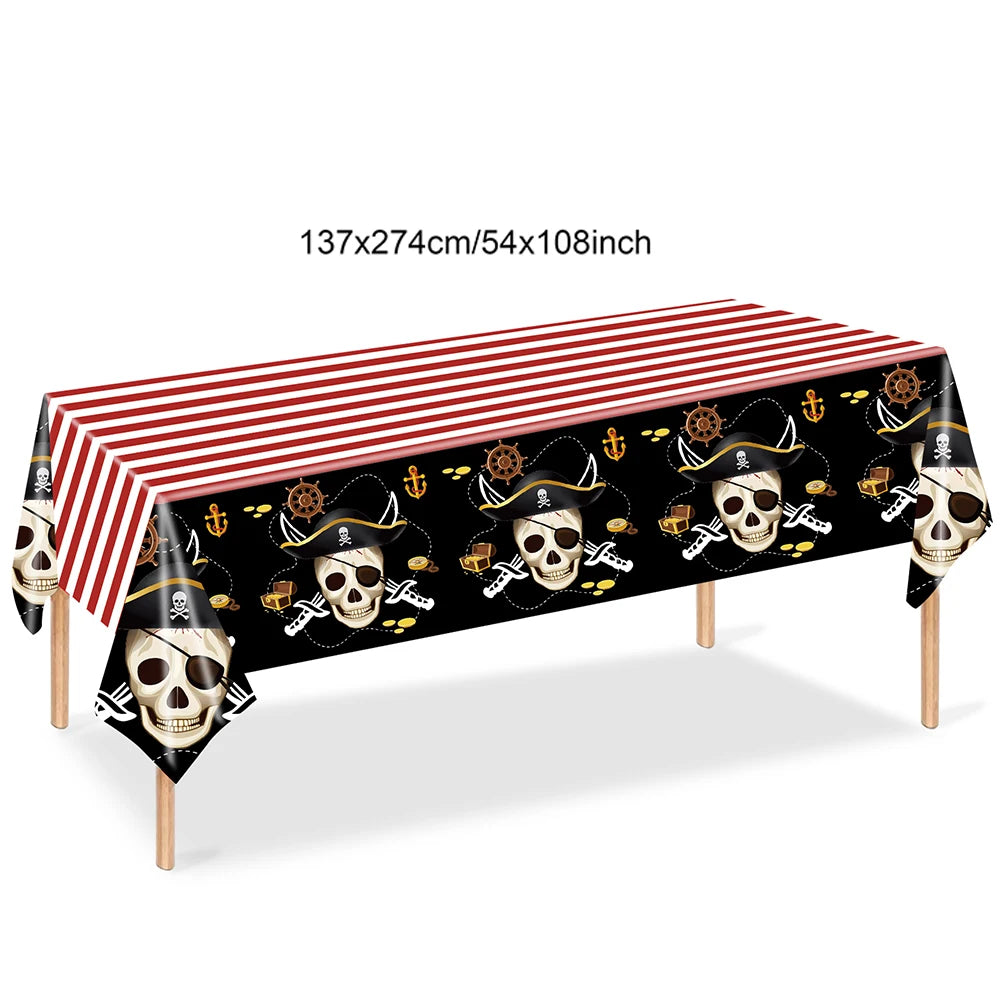 Pirate Theme Silicone Wristbands – Party Favor Bracelets