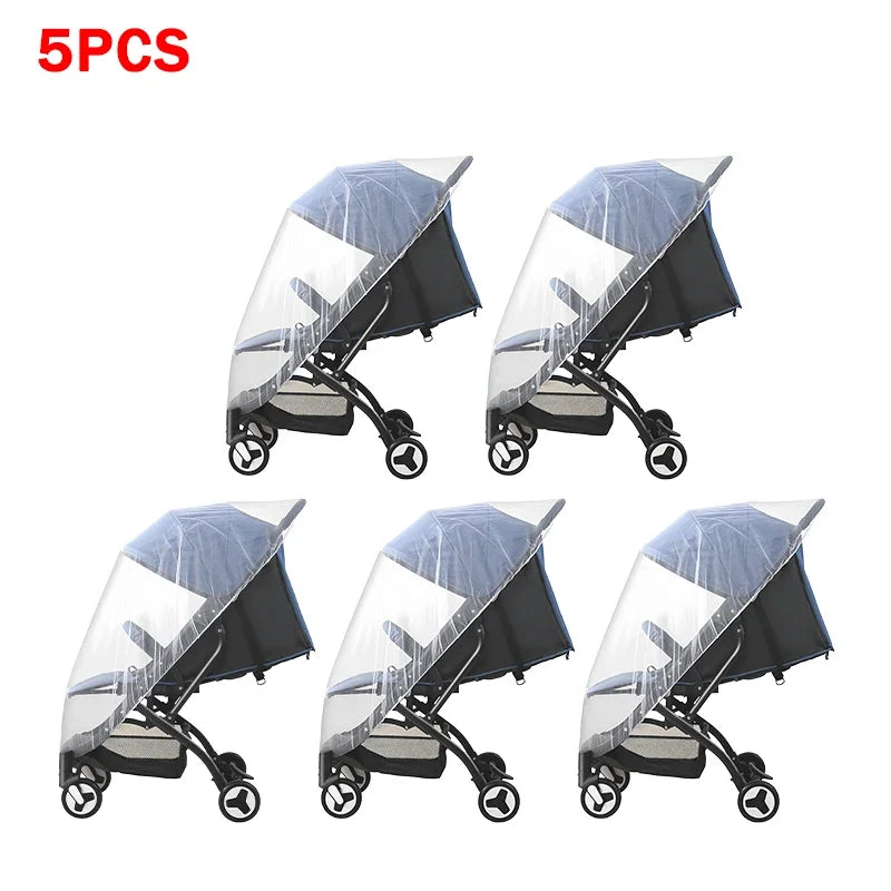Baby Stroller Mosquito Net – Insect Shield Mesh Pram Cover Stroller Mosquito Net Babs 5PCS