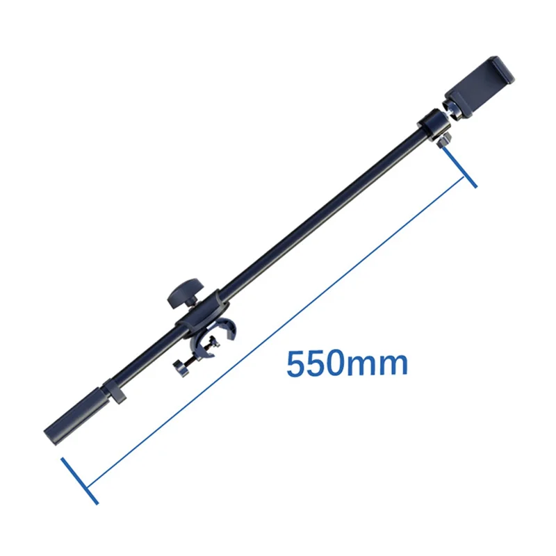 Microphone Boom Arm Crossbar Extension Rod & Phone Clamp Microphone Boom Arm Babs