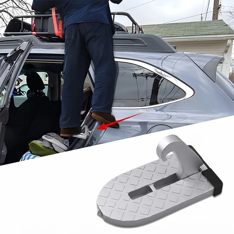 Car Door Step Hook – Anti-Slip Aluminum Roof Pedal & Glass Breaker Car Door Step Hook Babs