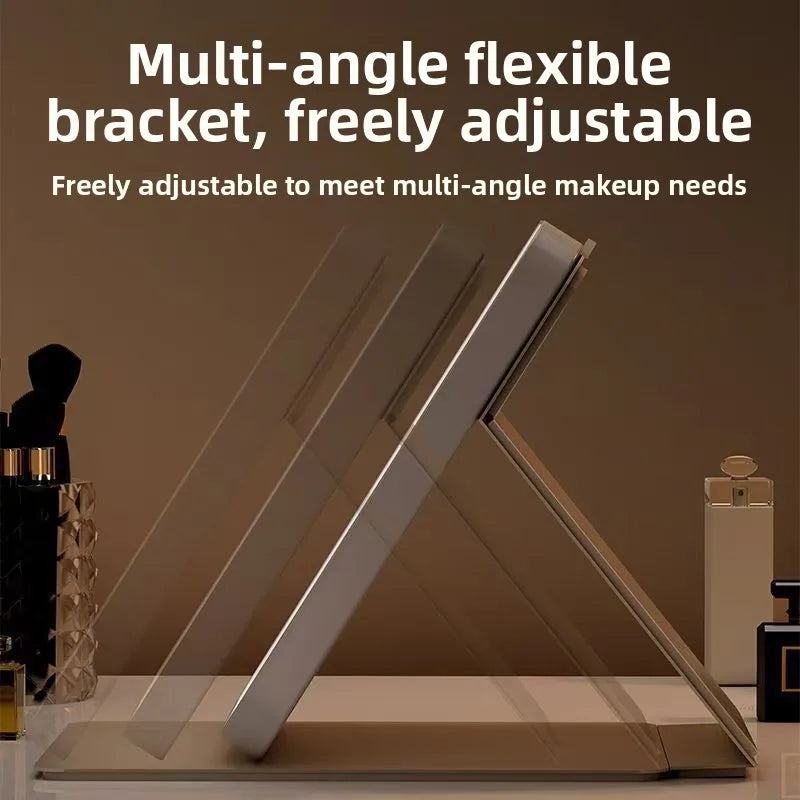 LED Foldable Lighted Desktop Vanity Mirror – HD Portable Lighted Vanity Mirror Babs