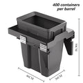 Built-In Kitchen Trash Can Large Capacity Recycle Dustbin Built-In Trash Can Babs Without Cover