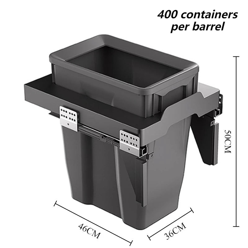 Built-In Kitchen Trash Can Large Capacity Recycle Dustbin Built-In Trash Can Babs Without Cover