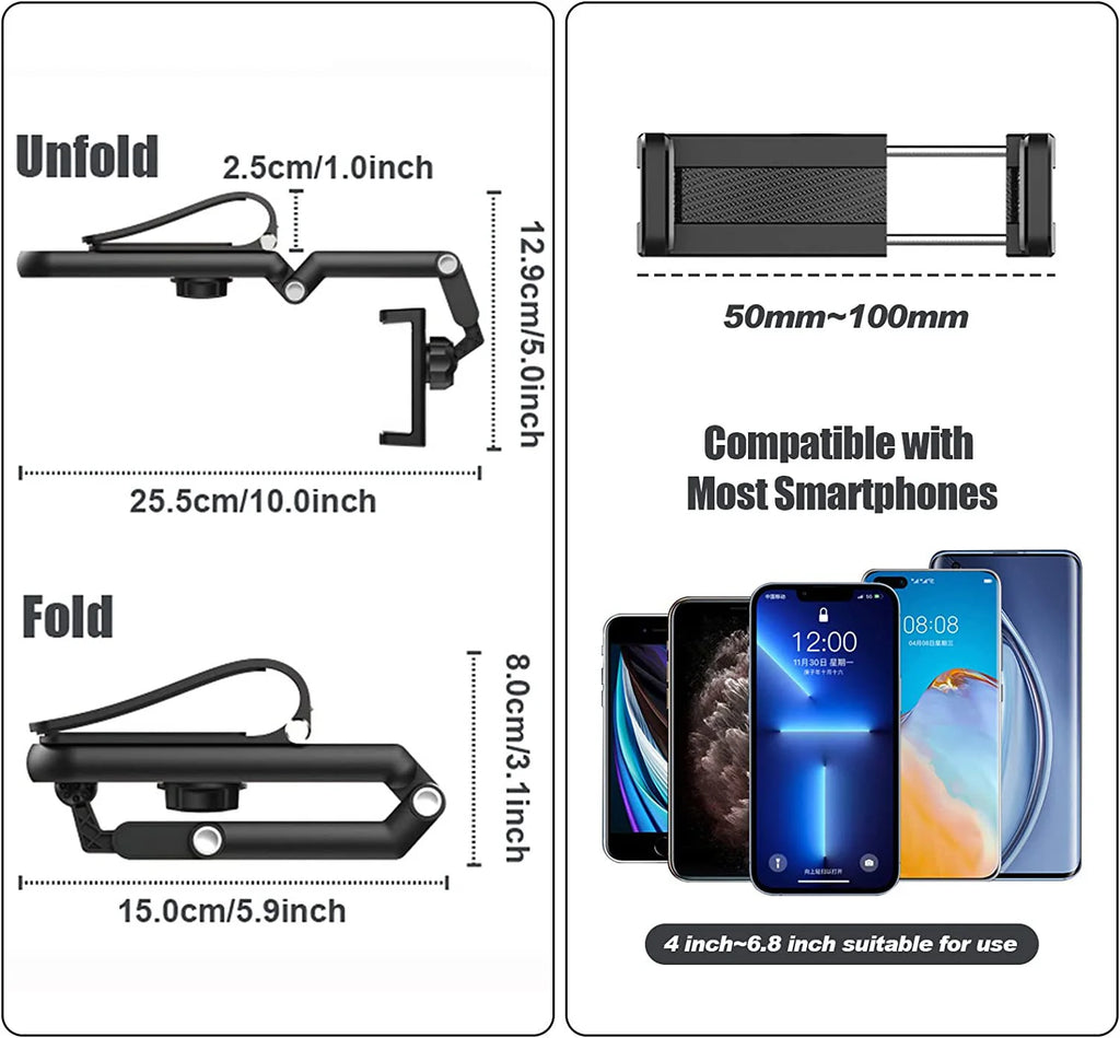360° Rotating Car Sun Visor Phone Holder – Universal Mount Car Phone Holder Babs
