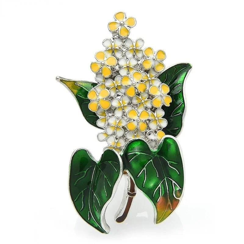Enamel Lilac Flower Brooch Pin – 4 Colors | Spring Floral Gift Enamel Brooch Pin Babs