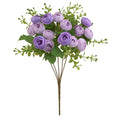 Artificial Silk Rose Bouquet for Weddings & Home Décor Artificial Flower Bouquet Babs PURPLE 3 pcs
