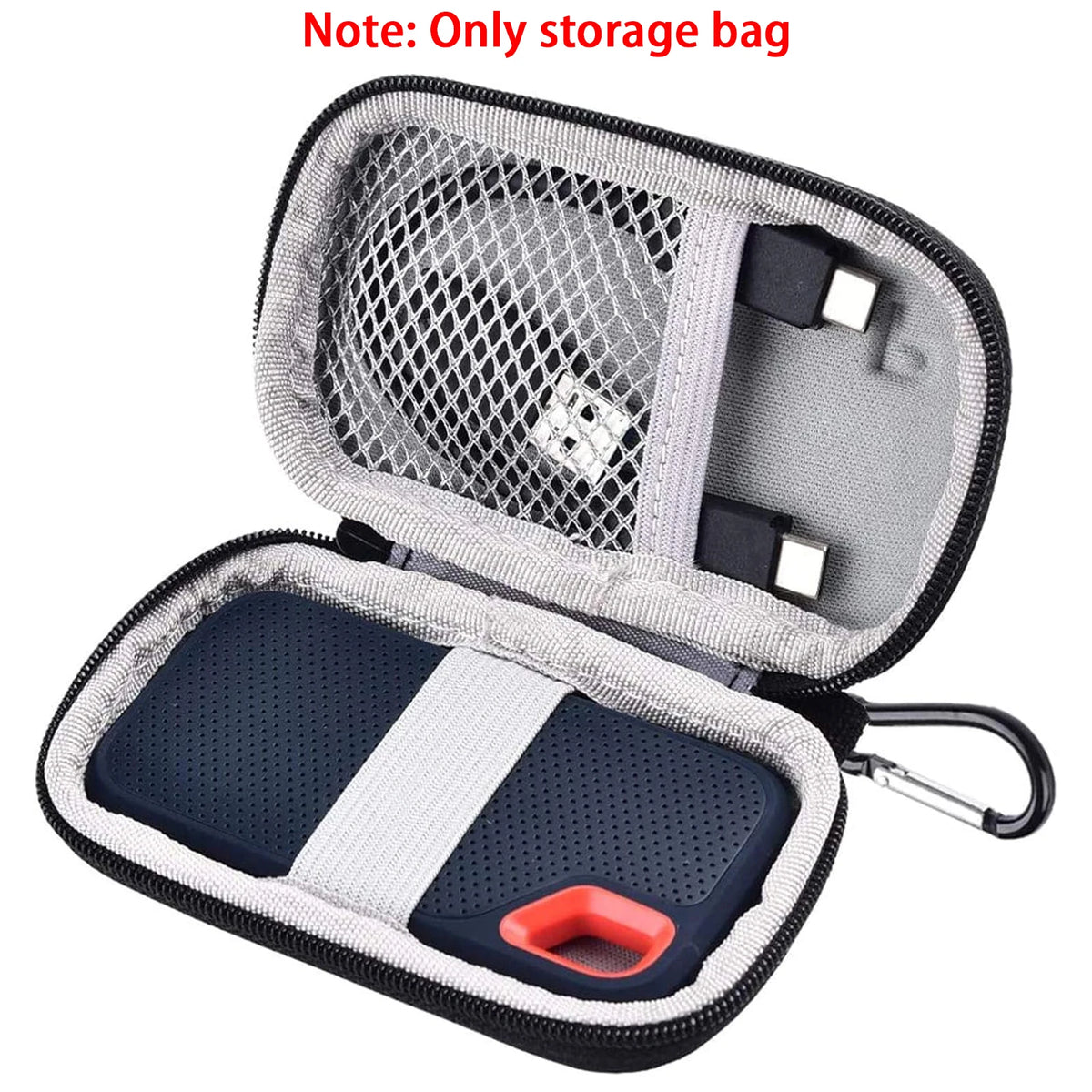 Hard Shell SSD Case for SanDisk Extreme & PRO + Carabiner SSD Protective Case Babs