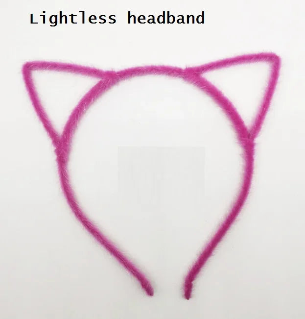 LED Cat Ear Headband – Flashing Glow Party Headwear LED Party Headband Babs 19