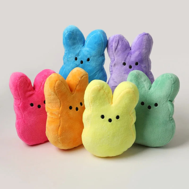 6-Pack Easter Bunny Plush Dolls – Basket Fillers & Party Favors Plush Bunny Dolls Babs