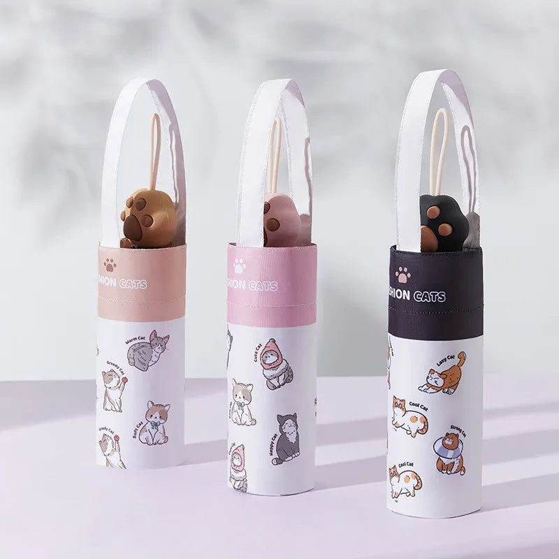 UV Folding Umbrella – Cute Cat Claw Handle | Sun Protection UV Folding Umbrella Babs