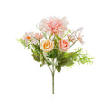 Artificial Silk Rose Dahlia Bouquet – Wedding & Home Decor Artificial Flower Bouquet Babs color 2 1 pc