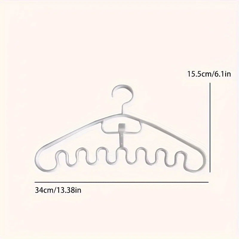 2pcs Plastic Clothes Hangers with Adjustable Clips – Space-Saving Clothes Hangers Babs