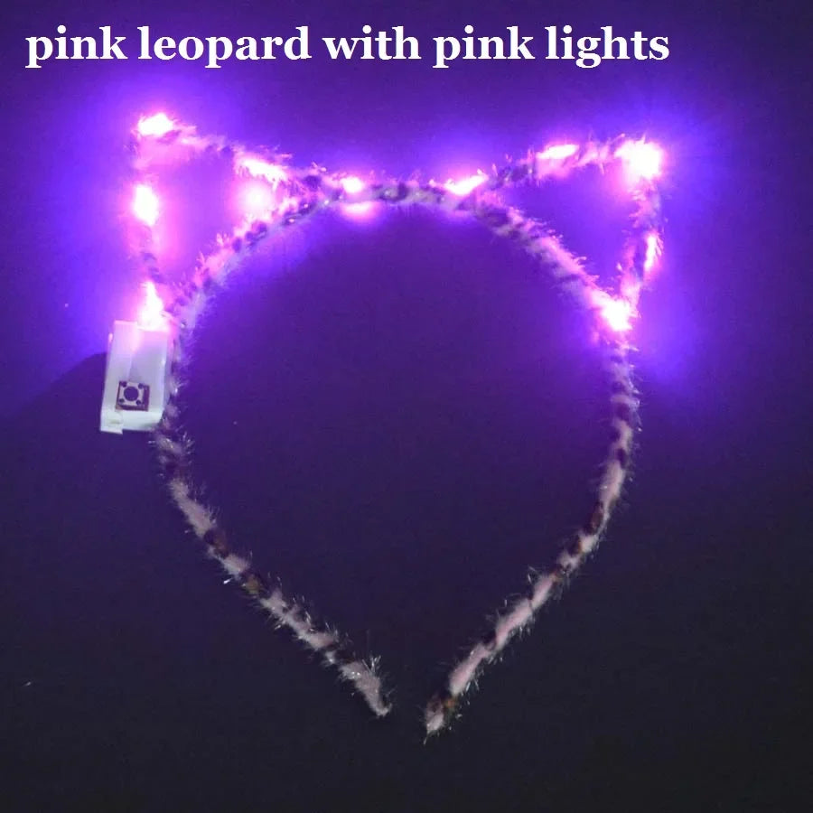 LED Flashing Cat & Fox Ears Headband – Glowing Party Hair Hoop LED Party Headband Babs 16